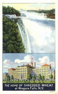 Home of Shredded Wheat - Niagara Falls, New York NY Postcard