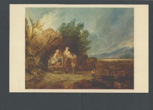 Post Card Thomas Gainsborough 1727-1788 Painting Of Market Cart W/Figures