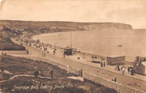 uk28157 swanage bay looking north real photo uk
