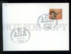 276345 GERMANY 1978 year Hermann Hesse cancellation card