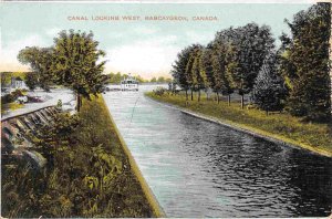 Steamer Canal Bobcaygeon Kawartha Lakes Ontario Canada 1910c postcard