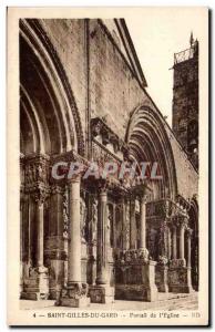 Saint Gilles Old Postcard Portal & # 39eglise