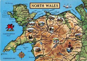 BR91427 north wales carnarvon bay map cartes geographiques