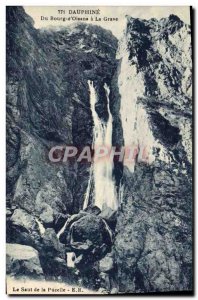 Old Postcard Dauphine Du Bourg D & # 39Oisans A La Grave The jump from the ma...