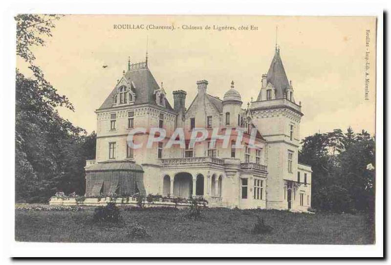 Rouillac Postcard Old Castle Ligneres East coast