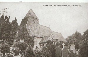 Sussex Postcard - Hollington Church - Near Hastings   A5801