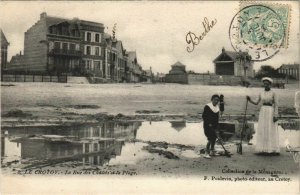 CPA LE CROTOY Rue des Chalets et la Plage (19203)