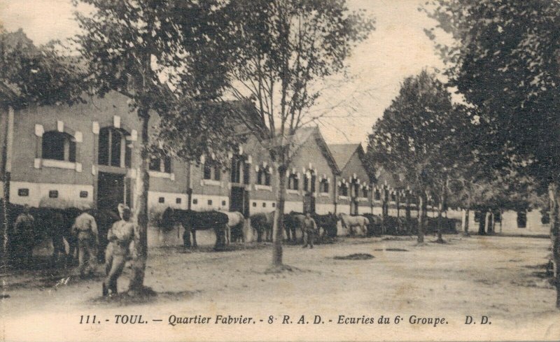 France Military Toul Quartier Fabvier ecuries du 6 Groupe WW1 03.66