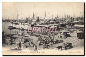 Old Postcard Marseille Joliette Yacht Basin