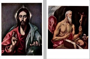 2~4X6 Postcards Edinburgh, Scotland SAVIOUR OF THE WORLD~ST JEROME By EL GRECO