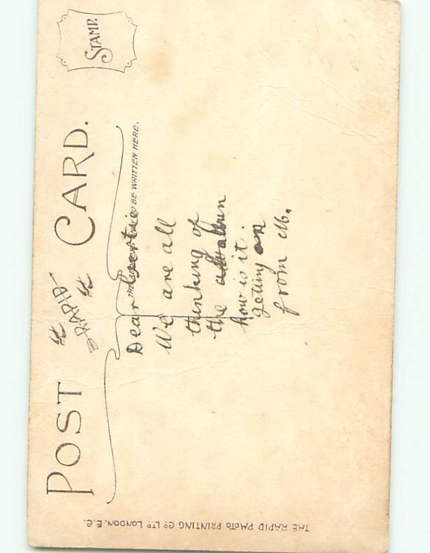Old rppc GROUP OF PEOPLE Great Postcard AB1494