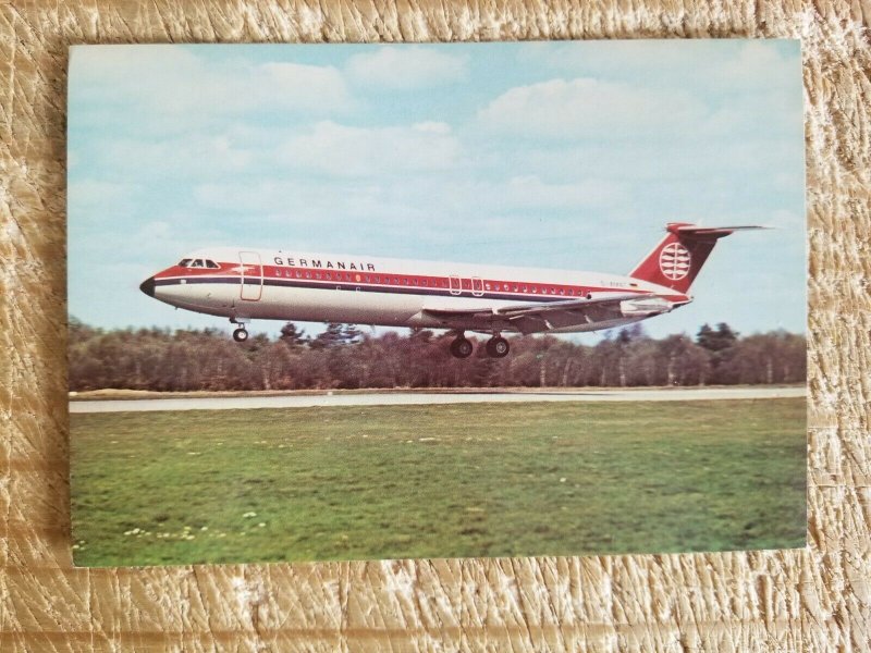 GERMANAIR BAC 1-11 524FF C/N 235 D-AMAT.VTG RARE AIRCRAFT POSTCARD*P45 