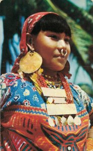 Panama Typical Indian Woman Picturesque Islands San Blas  06.39