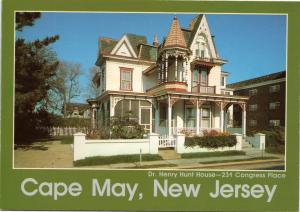 postcard NJ - Dr. Henry Hunt House, 231 Congress Place, Cape May, New Jersey