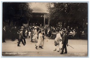 Germany Postcard Königsberg Zoo Concert Venue 1928 Vintage RPPC Photo