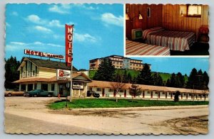 1968  Motel Maniwaki  Quebec  Canada    Postcard