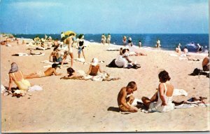 Vtg 1950s Sand and Surf Townsends Inlet New Jersey NJ Unused Chrome Postcard