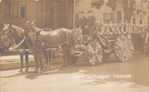 E42/ Portland Oregon Or Postcard RPPC 1910 Fireman Hose Parade Fire Department