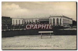 Old Postcard On Sea Deauville Casino