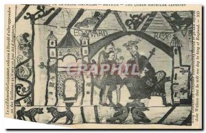 Postcard Old Bayeux Tapestry of Queen Matilda King Edward the confessseur has...