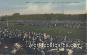 Vue sur la Pelouse Horse Racing Champ de Coursees d'Auteuil, France, Carte, U...