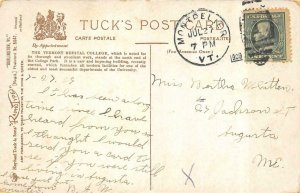 BURLINGTON, VT Vermont   VERMONT MEDICAL COLLEGE  1909 Raphael Tuck Postcard