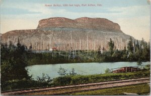 Mount McKay Port Arthur Ontario ON Railroad Postcard F94