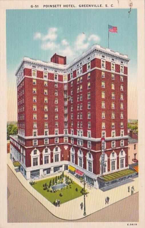 South Carolina Greenville Poinsett Hotel