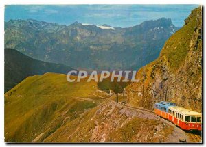 Modern Postcard St Gervais les Bains Haute Savoie Mont Blanc tramway