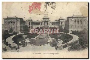 Old Postcard Marseille Le Palais Longchamp