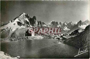 Old Postcard Chamonix Haute Savoie Le Lac Blanc Aiguille Verte