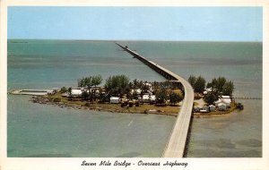 Pigeon Key Florida 1960s Postcard Seven Mile Bridge Overseas Highway