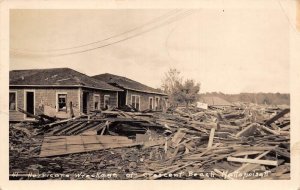 Mattapoisett Massachusetts Crescent Beach Hurricane Real Photo PC AA70065