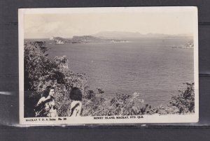 QUEENSLAND, MACKAY, NEWRY ISLAND, 1952  real photo ppc., used GB.