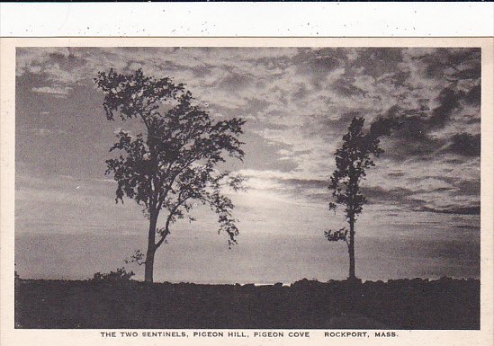 Massachusetts Rockport The Two Sentinels Pigeon Hill Pigeon Cove Albertype