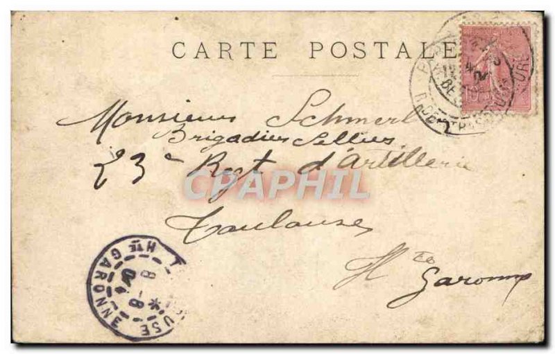 Old Postcard Paris Gambetta Monument