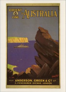 Advertising Postcard - Orient Line To Australia (Sydney Heads) - Repro RR19959