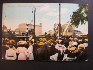 1907 - 1915 Mint Vintage Montreal Canada Dominion Park RPPC Postcard