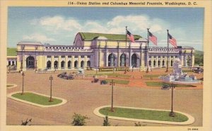 Union Station And Columbus Memorial Fountain Washington D C