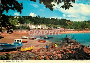 Postcard Moderne St Brelades Bay Jersey CI