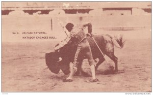 Un Pase Natural, Matador Engages Bull, MEXICO, 1900-1910s