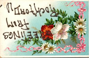 Illinois Rockford Greetings With Flowers