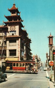 Chinatown Largest Chinese Settlement San Francisco California Vintage Postcard