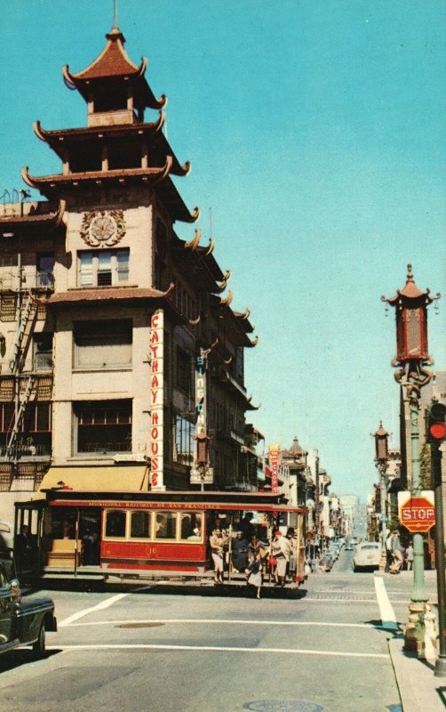 Vintage Postcard Chinatown Largest Chinese Settlement San Francisco California