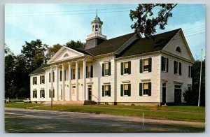 Town Hall  Salisbury  Connecticut  Postcard