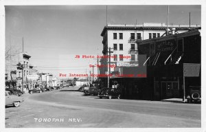 NV, Tonopah, Nevada, RPPC, Main Street, Butler Theatre, Photo