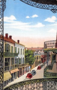 New Orleans Louisiana 1940s Postcard Ann Street French Quarter