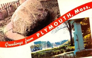 Greetings from Plymouth, Mass. Massachusetts  