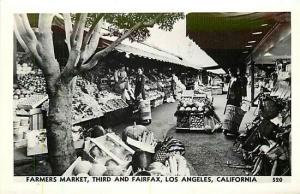 CA, Los Angeles, California, Farmers Market, Third & Fairfax, No. 520, RPPC