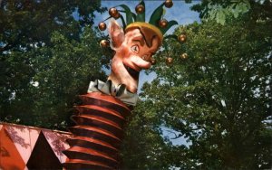 DUNDEE IL Santa's Village Jack in the Box AMUSEMENT PARK Old Postcard